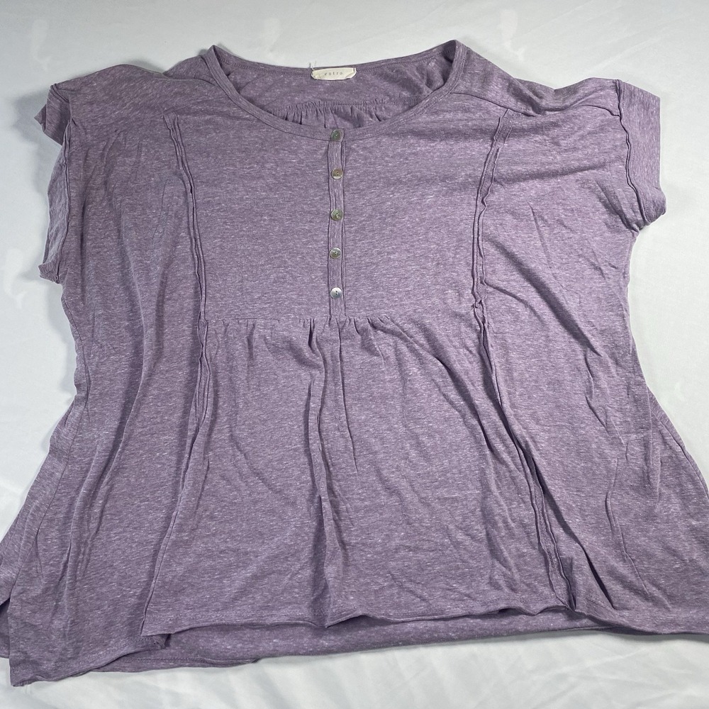 Entro pretty and basic Lavender top size XL